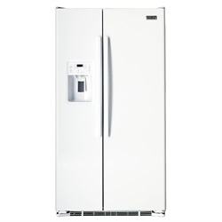＜ヤマギワ＞ mabe （ マーベ ）「サイド・バイ・サイド冷蔵庫 MSMF2LG」ホワイト[998MSMF2LGWW] 台所系(キッチン系) 冷蔵庫・冷凍庫