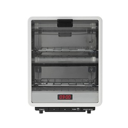 ＜ヤマギワ＞ ±0（プラスマイナスゼロ）「Toaster Oven Vertical Type （オーブントースター縦型 ）」ホワイト[998XKTV120W] 台所系(キッチン系) 調画像