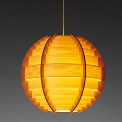 ＜ヤマギワ＞ JAKOBSSON LAMP（ヤコブソンランプ）「F-192」パイン 天井照明 ショウメイ デザイナーズ照明