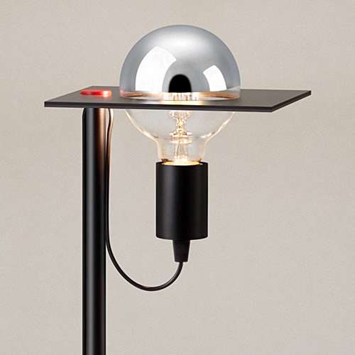 【即納】YAMAGIWA（ヤマギワ）フロア照明 MIRROR BALL LAMP φ270mm ブラック （ランプ別）（専用ランプ）商品画像