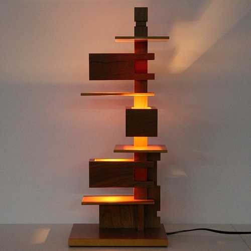 【即納】Frank Lloyd Wright（フランクロイドライト）テーブル照明 TALIESIN 4（タリアセン） チェリー商品画像