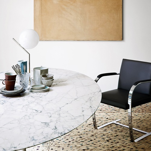 Knoll（ノル） Saarinen Collection ラウンドテーブル Φ1070mm ホワイト × ホワイトラミネート商品画像