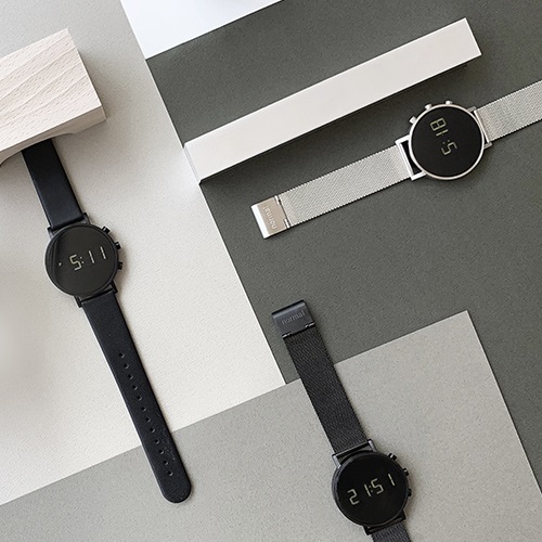 normal（ノーマル）腕時計 tokiji（トキジ）O38シルバーケース×ブラックレザー商品画像