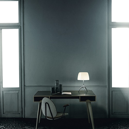 【廃番】FOSCARINI （フォスカリーニ）テーブル照明 LUMIERE S ホワイト / ブラッククローム商品画像