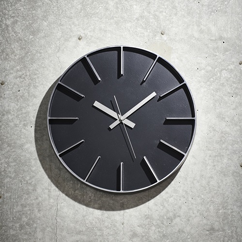 Lemnos（レムノス）掛時計 edge Clock（エッジ クロック）Φ350mm ブラック商品画像