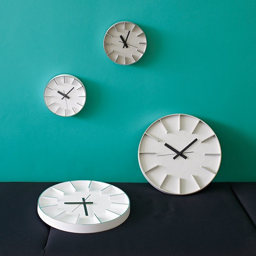 Lemnos（レムノス）掛時計 edge clock（エッジ クロック）Φ180mm ホワイト商品画像