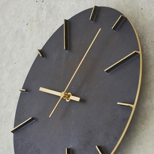 Lemnos（レムノス）掛時計 Quaint（クエィント） 斑紋黒染色（ブラック）商品画像
