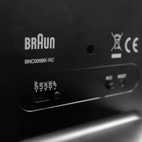 【廃番】BRAUN（ブラウン）置時計 Table Clock（テーブル・クロック）BNC009 ブラック [996BNC009BKRC]商品画像