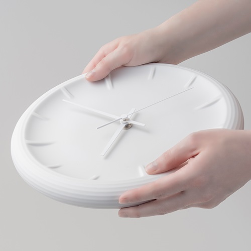 Lemnos（レムノス）掛時計  RELIEF  ホワイト商品画像