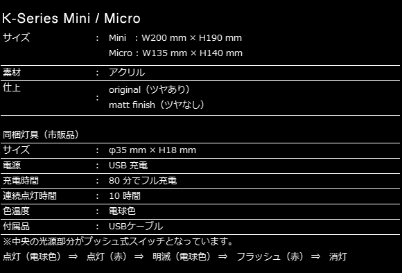 YAMAGIWA （ ヤマギワ ）AIR FRAME（エアフレーム）_ K-Series Micro 