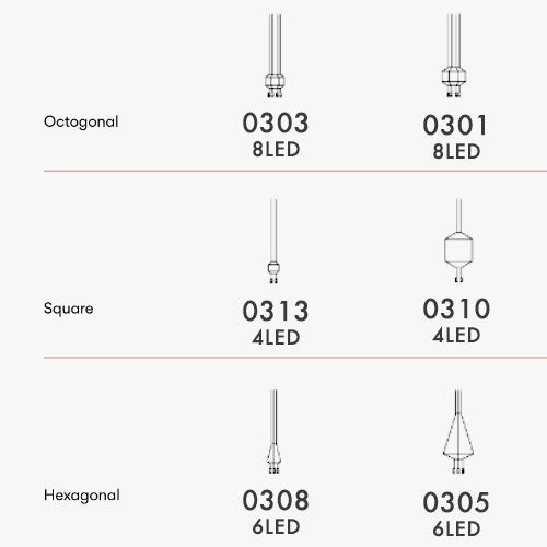VIBIA|WIREFLOW HEXAGONAL 308 ブラック W400mm【 OUTLET 】
