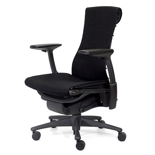 【廃番】Herman Miller(ハーマンミラー)Embody Chair(エンボディチェア)ベース・フレーム:グラファイト/テキスタイル:ブラック【取寄品】