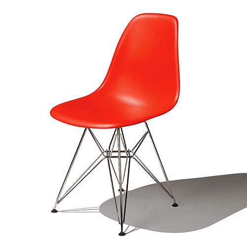Eames Shell Chair / Side Chair(DSR)トリバレントクローム / レッド SH410mm