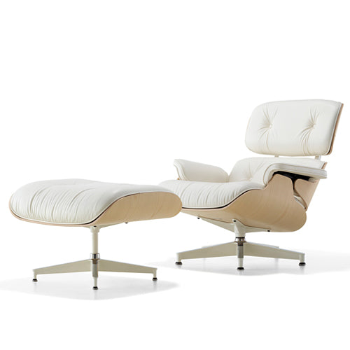 【廃番】Herman Miller(ハーマンミラー)Eames Lounge Chair & Ottoman ホワイトアッシュ【取寄品】