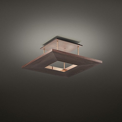 【廃番】YAMAGIWA(ヤマギワ)シーリング照明 ID-SQUARE IIIウォルナット □650mm