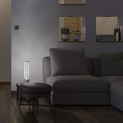 GLASSWEAVE テーブルライト ホワイト Φ90mm