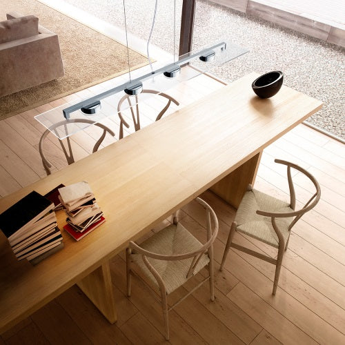 P-FLAT ペンダントライト 4灯 クリア W1040mm