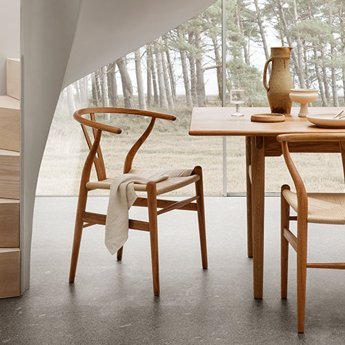 【廃番】CH24 Yチェア チーク材/オイル仕上/ナチュラルペーパーコード SH450mm