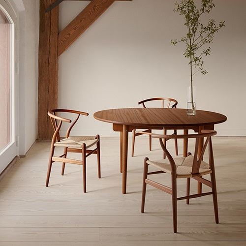 【廃番】CH24 Yチェア マホガニー材/オイル仕上/ブラックペーパーコード SH450mm