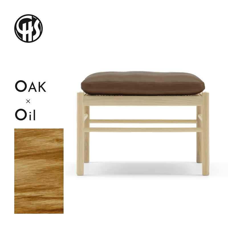 OW149F Colonial footstool オーク材/オイル仕上げ/ライトブラウン