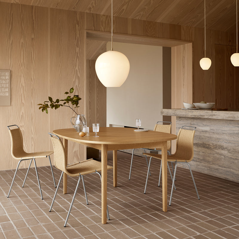 PK1 Chair ステンレススチール/ナチュラルペーパーコード SH470mm