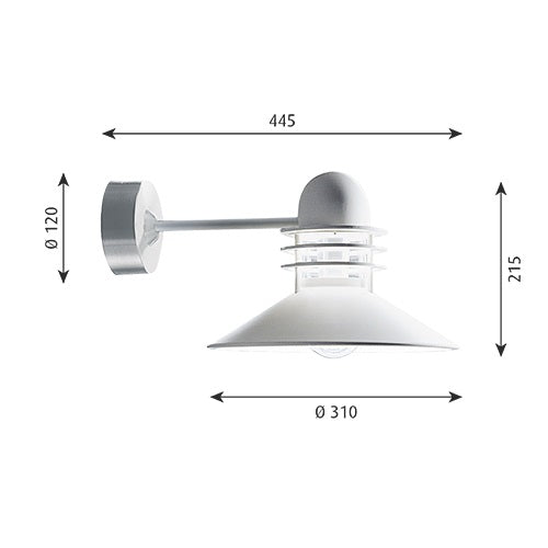 Louis Poulsen(ルイスポールセン)Nyhavn Wall ホワイト Φ310mm
