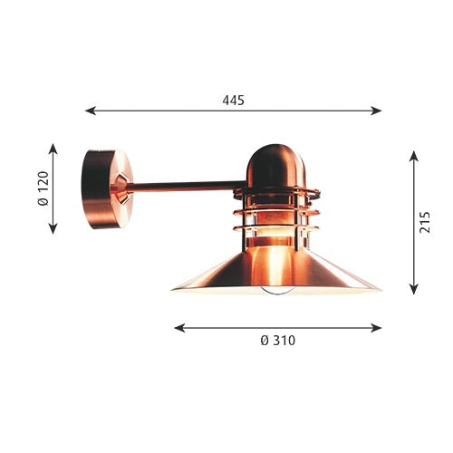 Louis Poulsen(ルイスポールセン)Nyhavn Wall 銅 Φ310mm