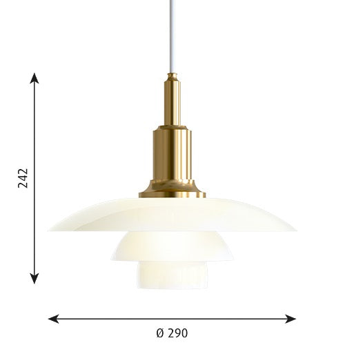 【納期未定】Louis Poulsen(ルイスポールセン)PH3/2 Pendant 真鍮メタライズド Φ284mm