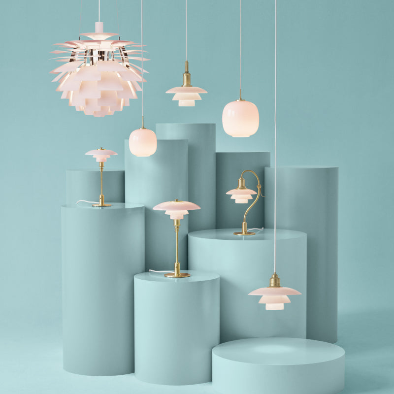 Louis Poulsen(ルイスポールセン)PH2/2 Question Mark Table Pale Rose 真鍮 H410mm