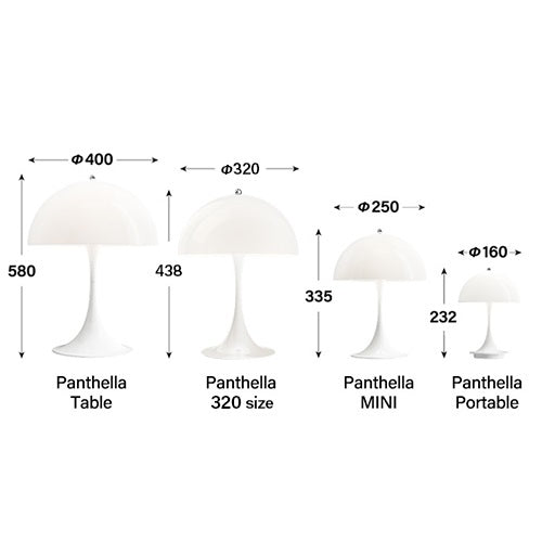 【廃番】Louis Poulsen(ルイスポールセン)Panthella 320 シルヴァークローム H438mm