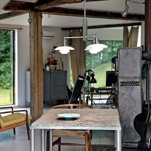 Louis Poulsen(ルイスポールセン)PH2/1 Stem fitting 3灯 ホワイト Φ596mm