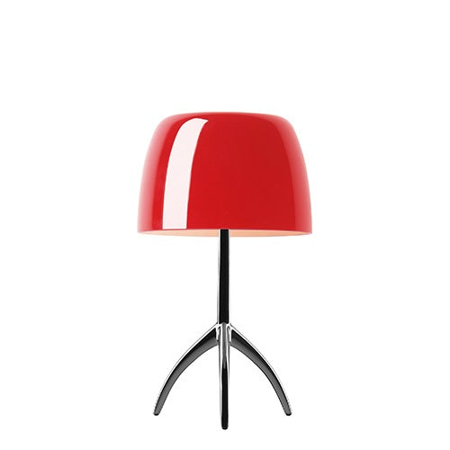 【廃番】FOSCARINI (フォスカリーニ)テーブル照明 LUMIERE L チェリーレッド / ブラッククローム