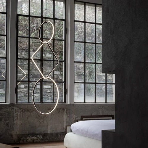 FLOS(フロス)Arrangements Drop Up ブラック W495mm