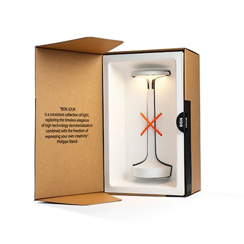 【廃番】FLOS(フロス)Bon Jour Unplugged Optic マットクローム/ソフト H270mm