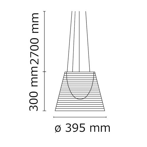FLOS(フロス)K Tribe S2 クリア Φ395mm