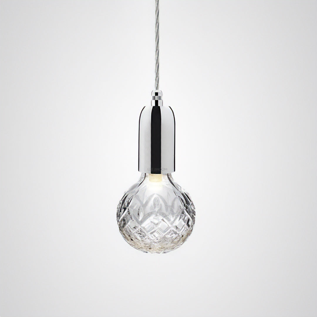 電工｜CLEAR CRYSTAL BULB PENDANT クリア/クローム Φ90mm - YAMAGIWA