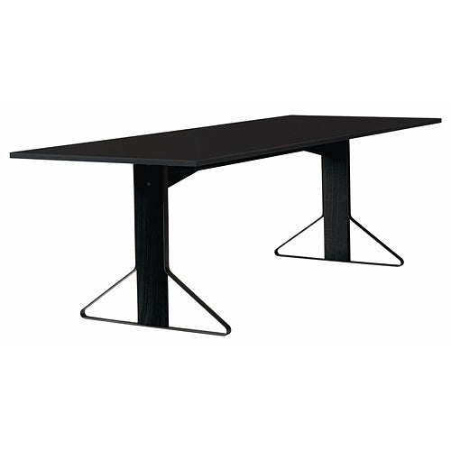 Kaari Table rectangular ブラックステインオーク/ブラックグロッシー W2400mm