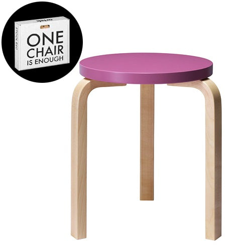 【廃番】artek(アルテック)チェア 60 by Hella Jongerius(ヘラ・ヨンゲリウス)Carry Away Series パープルxバーチ