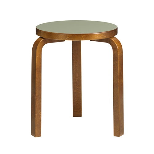 【廃番】artek(アルテック)スツール 60 ウォルナット×オリーブリノリウム