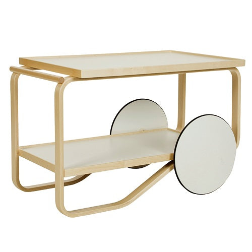 Tea Trolley 901 ホワイトラミネート W900mm - YAMAGIWA OnlineStore