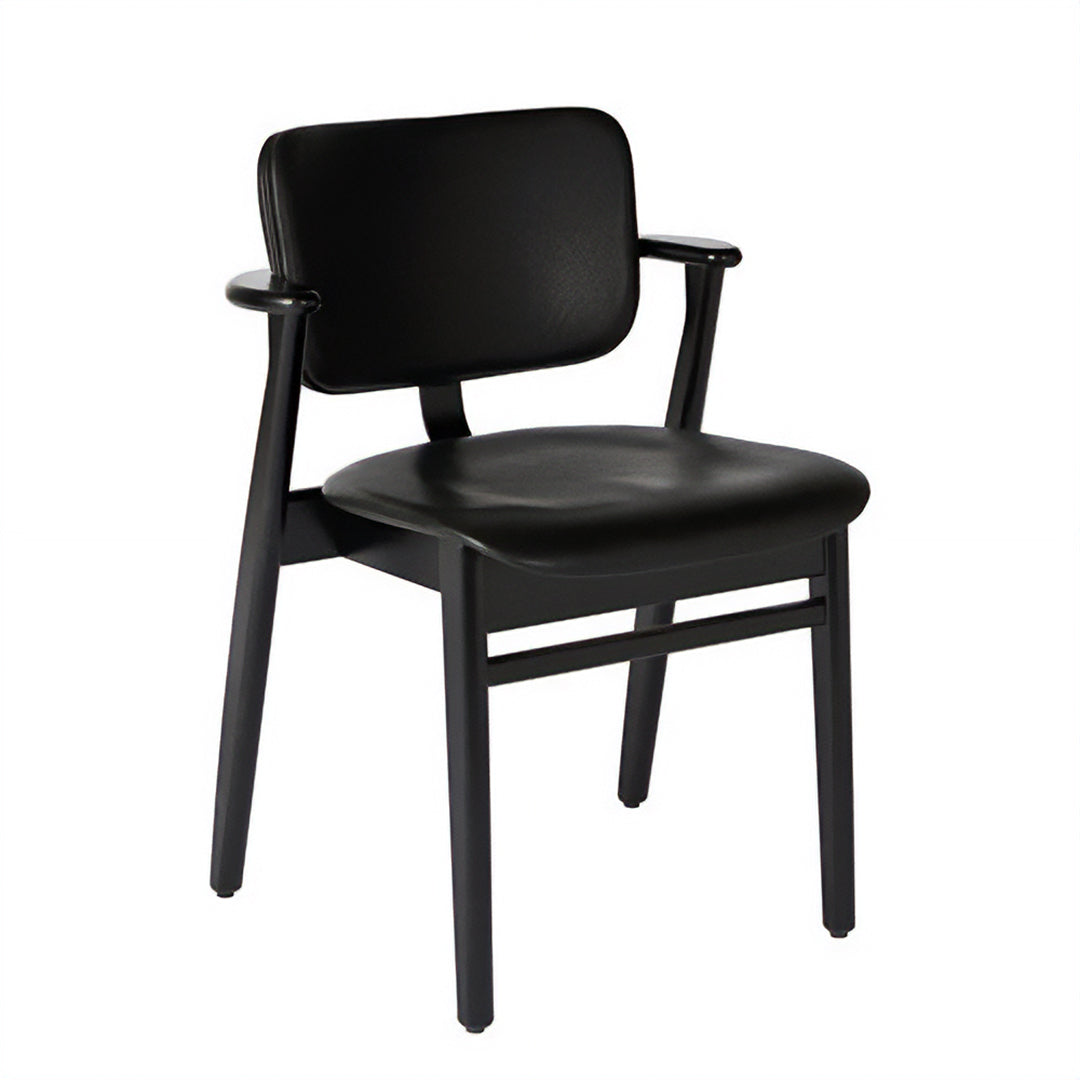 Domus Chair ブラックバーチ/革ブラック(背座・座面) SH445mm