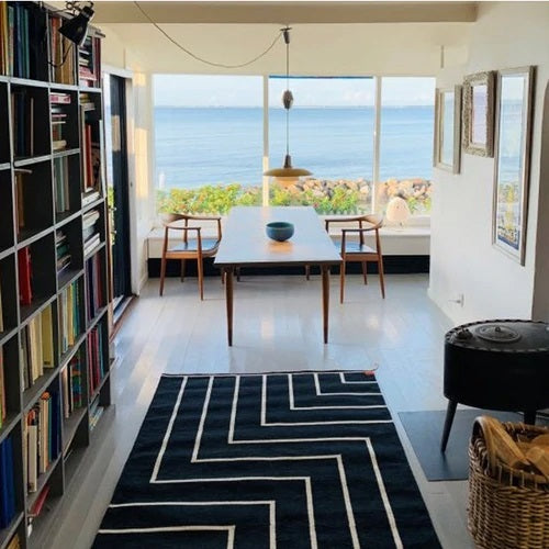 VIBEKE KLINT RUG VK-1 2.0×3.1m ブラック × ホワイト ブラック/ホワイト 約W2000mm