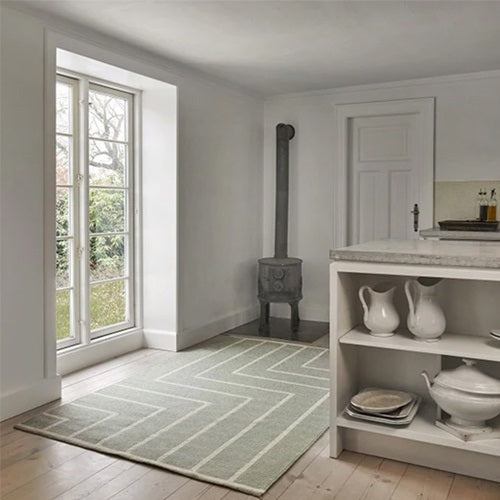 VIBEKE KLINT RUG VK-1 1.4×2.2m オリーブ × ホワイト オリーブ/ホワイト 約W1400mm