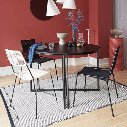 VIBEKE KLINT RUG VK-3 2.0×3.0m ホワイト × ブラック ホワイト/ブラック 約W2000mm