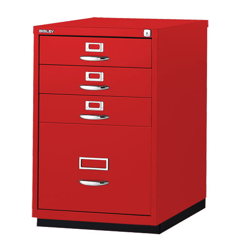 BISLEY BASIC スチールキャビネット 3段 レッド BISLEY BASIC スチールキャビネット 3段 レッド