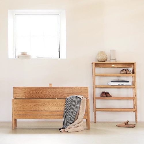 A Line Shoe Rack オーク W720mm