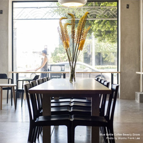 【廃番】HIROSHIMA チェア 張座ブラック/ビーチ材ナチュラルホワイト SH450mm