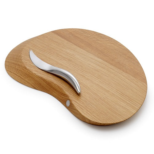 【廃番】Georg Jensen ( ジョージ ジェンセン )「 FORMA CHEESE BOARD WITH CHEESE KNIFE( フォルマ・チーズボード&ナイフセット )」