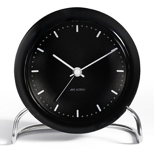 【廃番】ARNE JACOBSEN(アルネヤコブセン)置時計 CITY HALL (シティ・ホール)110mm ブラック