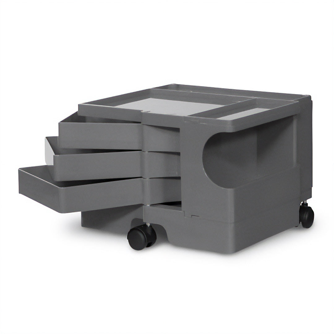 【取扱終了】BOBY WAGON 1段3トレイ トルネードグレー H315mm